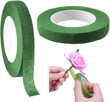 Nastro Fiore,2 Rotoli Nastro Fiorista Verde, Adesivo Nastro per Fioristi, Nastro
