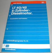 Selbststuddienprogramm SSP 22 VW LT 40 / 45 6 Zylinder Diesel Motor 10/1978