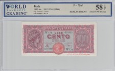 ITALY, 100 LIRE 1944