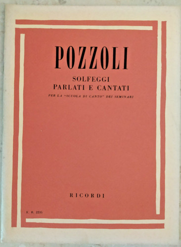 Pozzoli solfeggi parlati - pozzoli, e