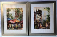 2 quadri vintage Vie di Parigi