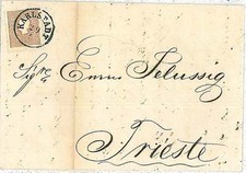 ANTICHI STATI - AUSTRIA: KARLSTAD per TRIESTE 1861