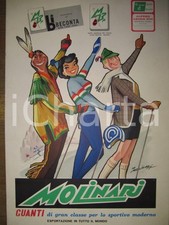 1960 circa guanti MARIO MOLINARI pannello pubblicitario