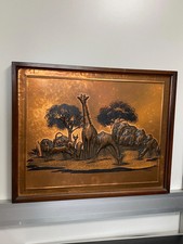 Large Copper Embossed Painting