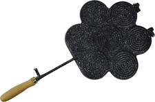 TIGELLIERA INDUZIONE TEFLON 7 POSTI CON GANCIO CHIUSURA, 433