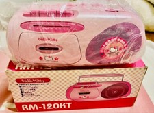Registratore a cassette radio AM/FM HELLO KITTY RM-120KT dal GIAPPONE INUTILIZZATO