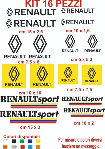 Adesivi renault sport vinile - renault,