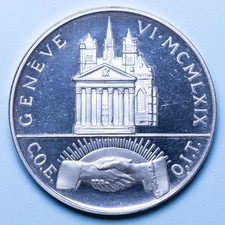 PAOLO VI MEDAGLIA 1969 VISITA