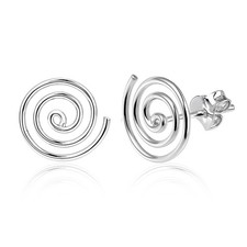 Round Swirl Maze Spiral .925