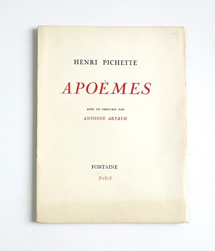 Henri pichette apoèmes - henri,