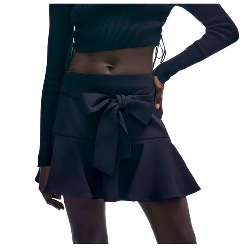 Mini skort donna zara nero - skort,