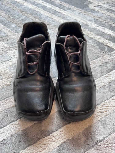 Dark brown prada leather - prada,