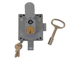 Serratura Ricambio Cassetta Contatore ENEL Completa Astine e Chiave Triangolare