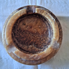 POSACENERE IN ALABASTRO VINTAGE INTAGLIATO A MANO  DIAM.13/H 4 CM VEDI FOTO