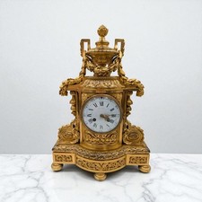 Orologio da mensola XIX secolo – pendolo antico da tavolo, stile vintage d’epoca