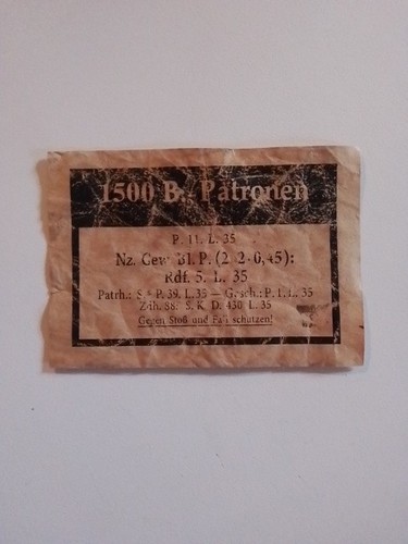 Etichetta cassa patronenkasten - cassa,