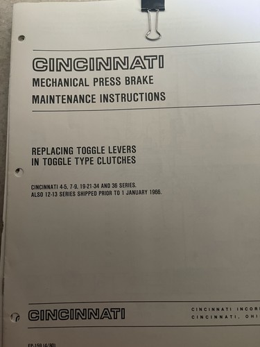 Cincinnati istruzioni - cincinnati,