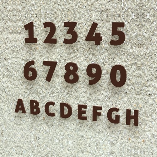 Design numero civico acciaio - numero,