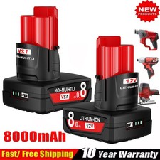 Per Milwaukee M12 XC 6,0Ah 7,0Ah 8,0Ah batteria agli ioni di litio 12V 48-11-2402 M12B5 M12B6 IT