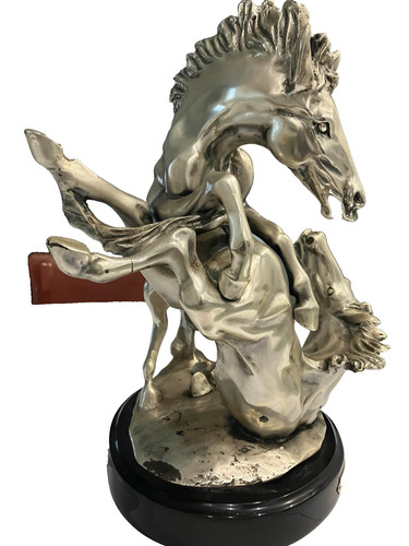 Scultura coppia cavalli - coppia,