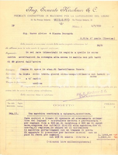 1910 milano ing ernesto - 1910,