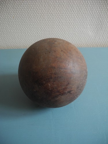 Ancienne boule bois jeu - boule,