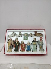 Statuine presepe natività set 11 personaggi completo Natale  Vintage Porcellana 