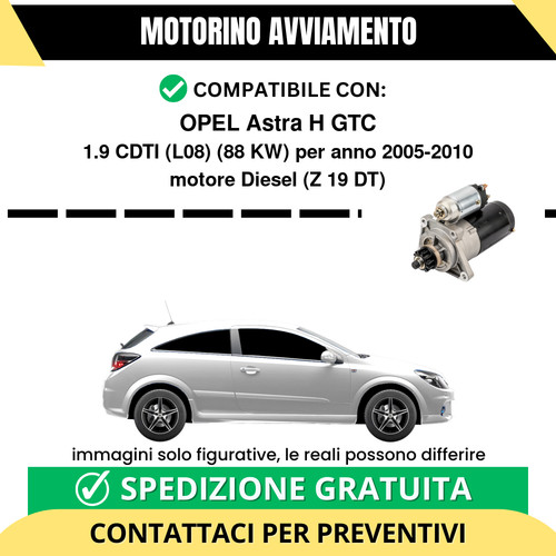 Motorino avviamento opel astra - motorino,