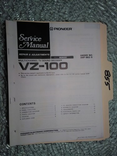 Pioneer 100 manuale di - manuale,