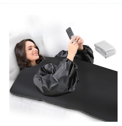 Coperta sauna nera - nera, portatile