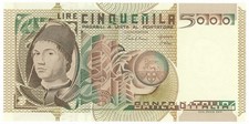 5000 LIRE RITRATTO D'UOMO