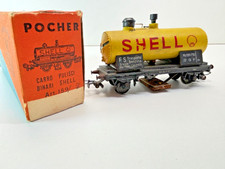 RIVAROSSI POCHER carro pulisci rotaia - cisterna FS Italia SHELL Mp ep III 1:80