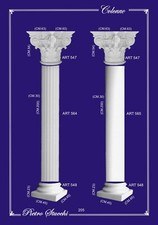 Colonna in gesso base fusto