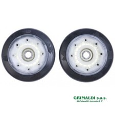 KIT 2 PEZZI RULLO RUOTE PULEGGIA TAMBURO ASCIUGATRICE LG AGM75510754 ORIGINALE