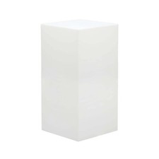 Cubo Luminoso da Giardino 40x40x80 In Polipropilene Bianco VL801626 VivaGarden