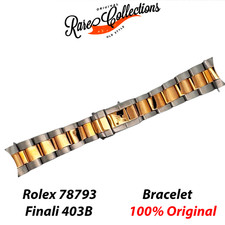 USED Usato Bracciale Bracelet Rolex 78793 Finali 403 Acciaio Oro 20mm 16713 U11 