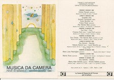 FERRARA (0911) - Pieve di SANDOLO Musica da Camera - Cartoncino 1986 - FG/Non Vg