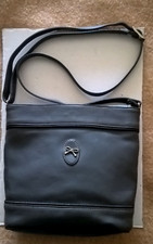 SPLENDIDA BORSA FIOCCO PELLE DONNA colore GRIGIO TRACOLLA con FIBBIA USD m ITALY