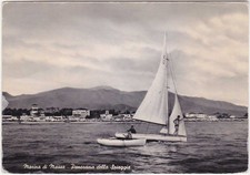 MARINA DI MASSA -  PANORAMA DELLA SPIAGGIA - VIAGG. 1955 -97495-