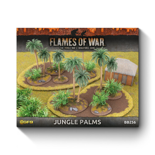 Flames war jungle palms - war,