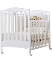 LETTINO IN LEGNO WEB AZZURRA DESIGN ORSETTi + MATERASSO SFODERABILE (BIANCO)