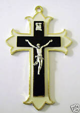 CROCIFISSO IN METALLO E LEGNO