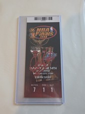 Biglietto commemorativo Dennis Rodman firmato 1990 NBA Finals Game 6 (PIA)