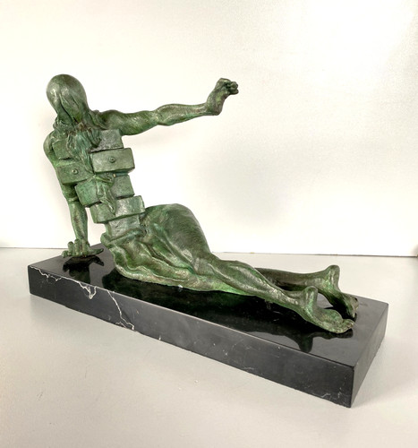 Scultura bronzo cabinet - scultura, "le