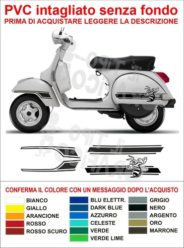 Kit adesivi fregi vespa - adesivi,