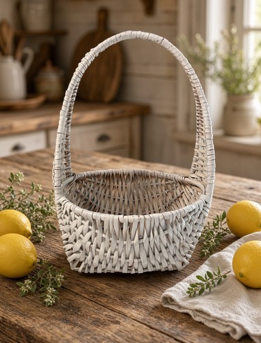 Cesto vintage vimini - vintage,