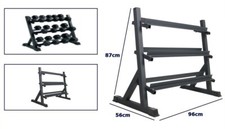 Rastrelliera Supporto Rack Porta Manubri Pesi Palestra Espositore dfh