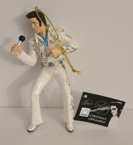 Elvis con microfono ornamento