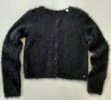 SARABANDA Bolero coprispalle scaldacuore peloso nero bimba bambina 14 anni