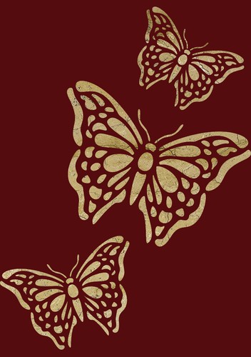 Farfalla stencil giardino - farfalla,